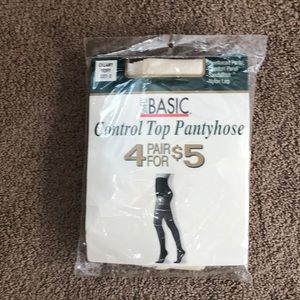 Simply Basic Control Top Pantyhose - 4 pack